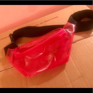 Pink neon fanny pack
